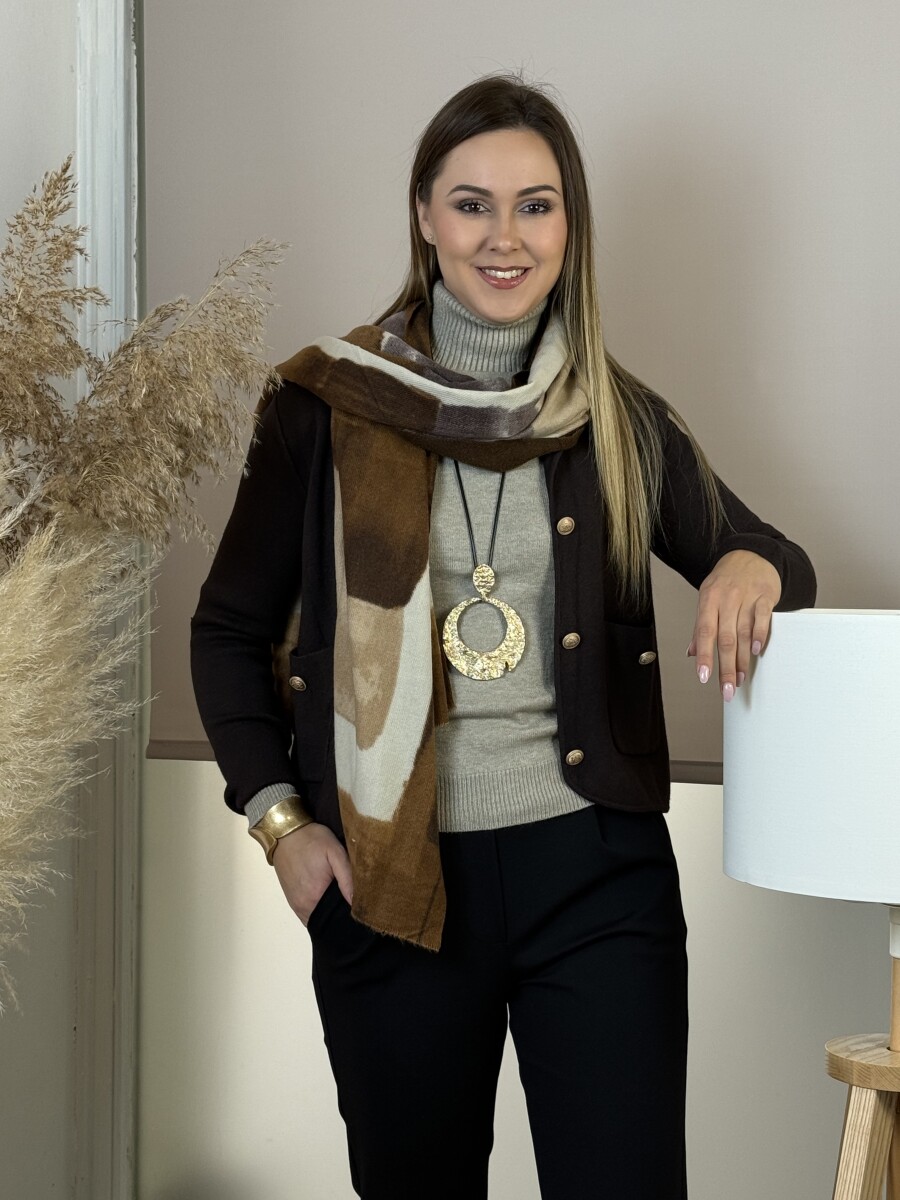 Kötött kabátka - barna - Kép 5