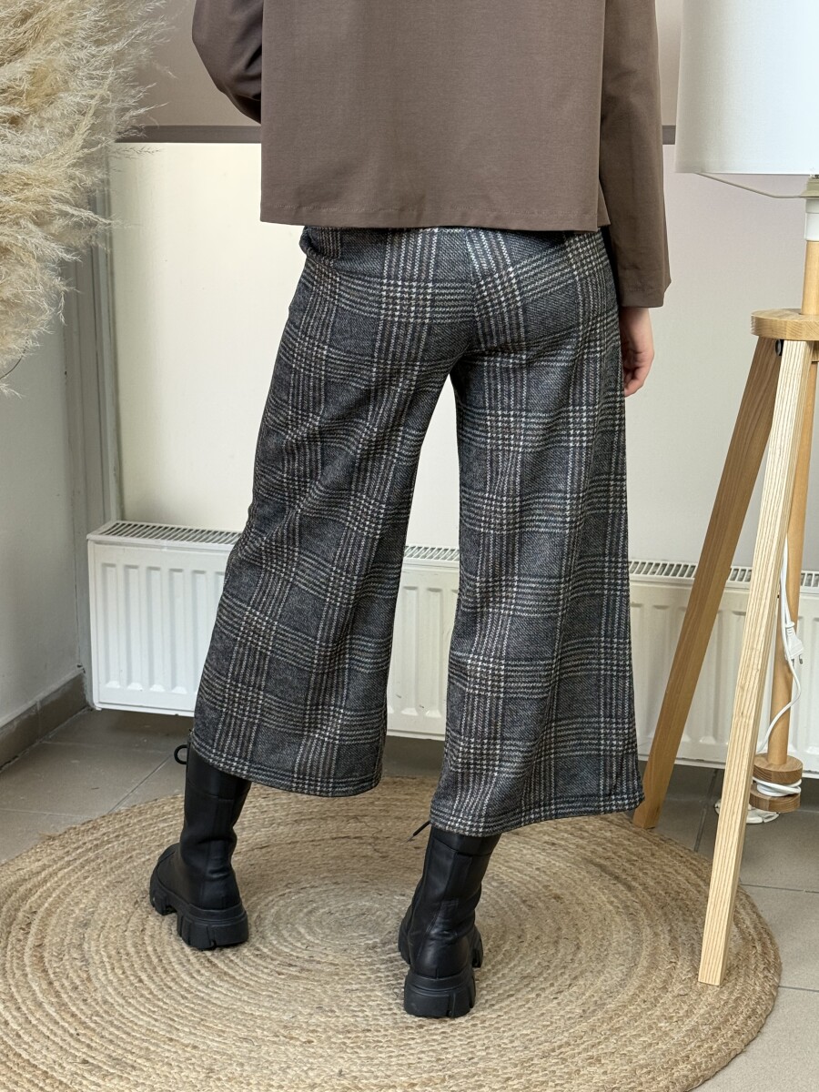 Kockás nadrág - szürke - Kép 19