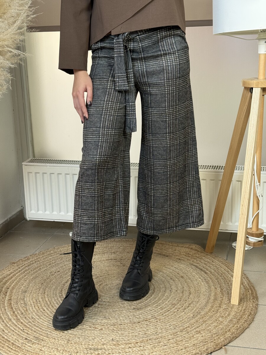 Kockás nadrág - szürke - Kép 13