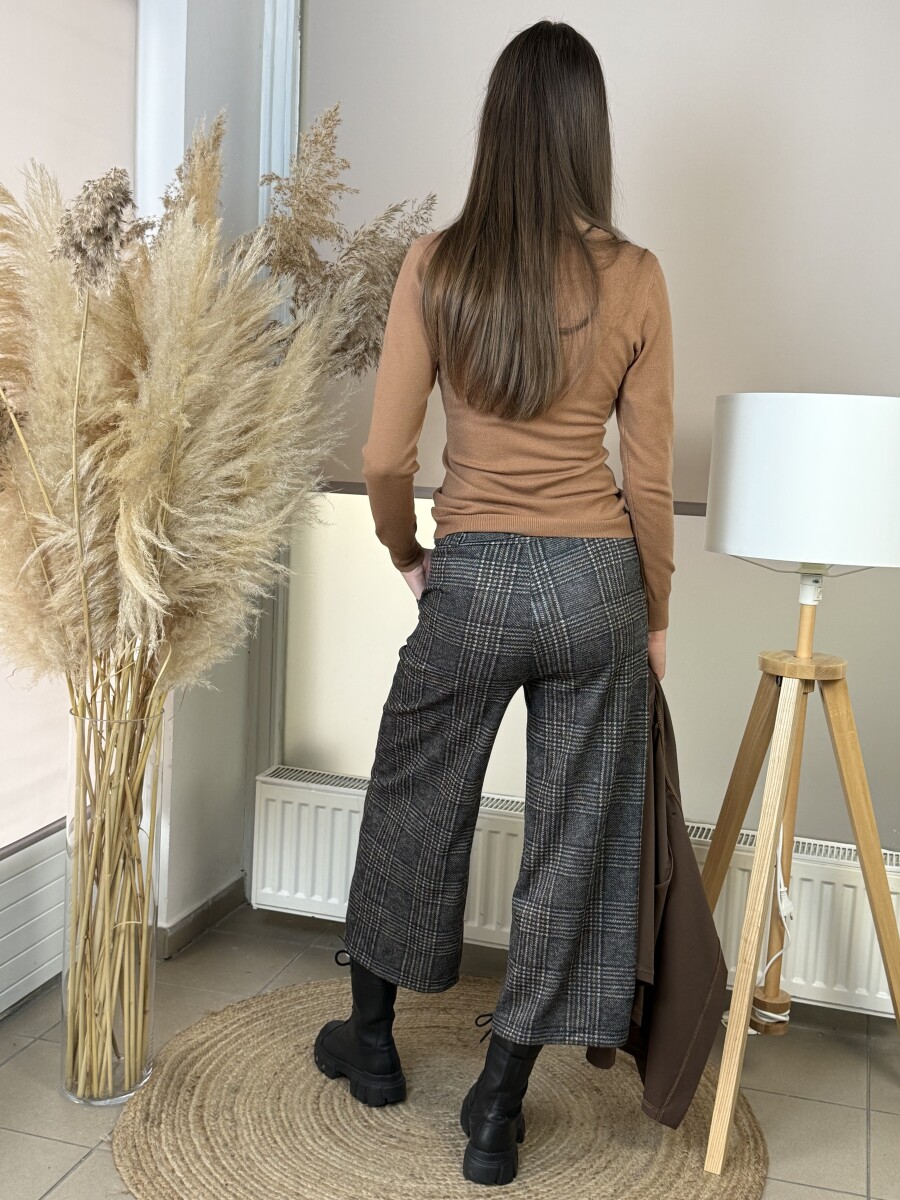 Kockás nadrág - szürke - Kép 18