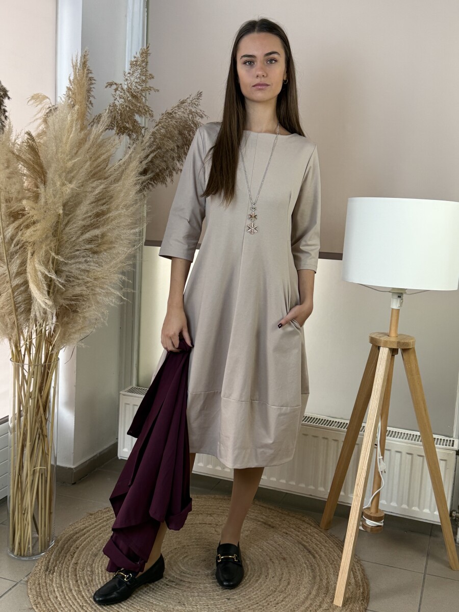 Zsebes hagymaruha - bézs - Kép 4