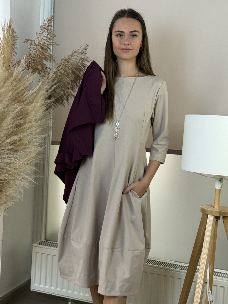 Zsebes hagymaruha - bézs - Kép 11