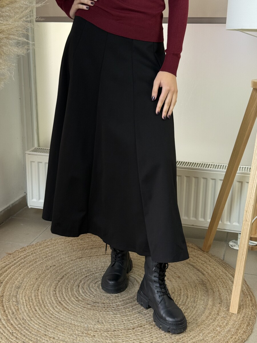 Harang alakú szoknya - fekete - Kép 3