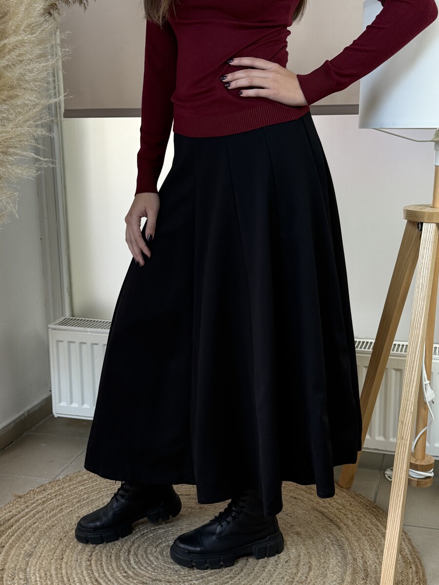 Harang alakú szoknya - fekete - Kép 4