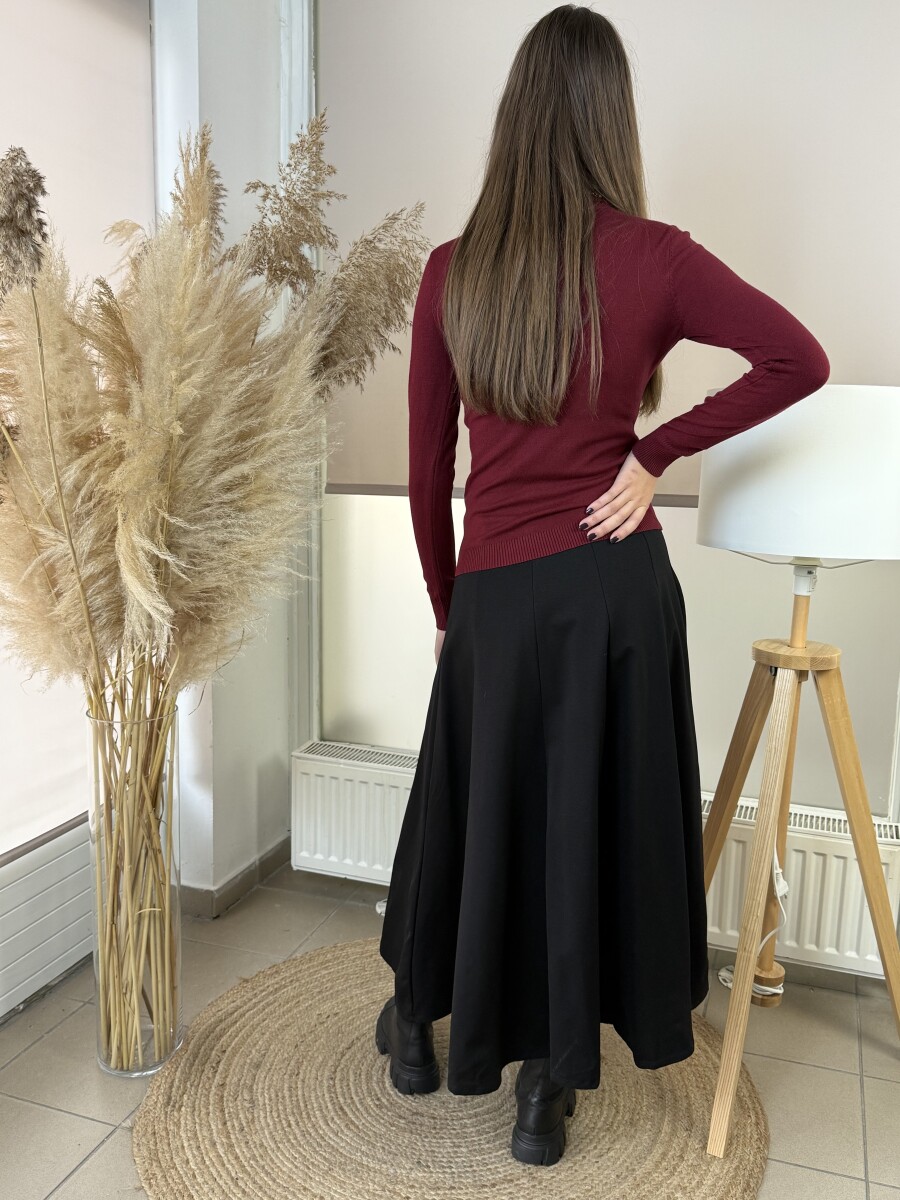 Harang alakú szoknya - fekete - Kép 8