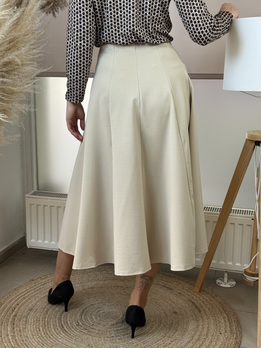 Harang alakú szoknya - krém - Kép 10