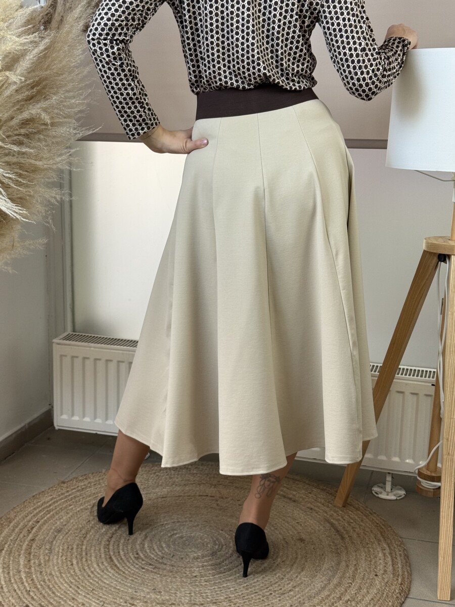 Harang alakú szoknya - krém - Kép 13