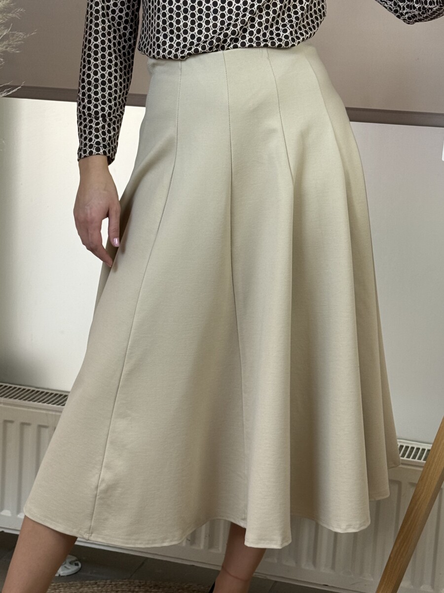 Harang alakú szoknya - krém - Kép 6