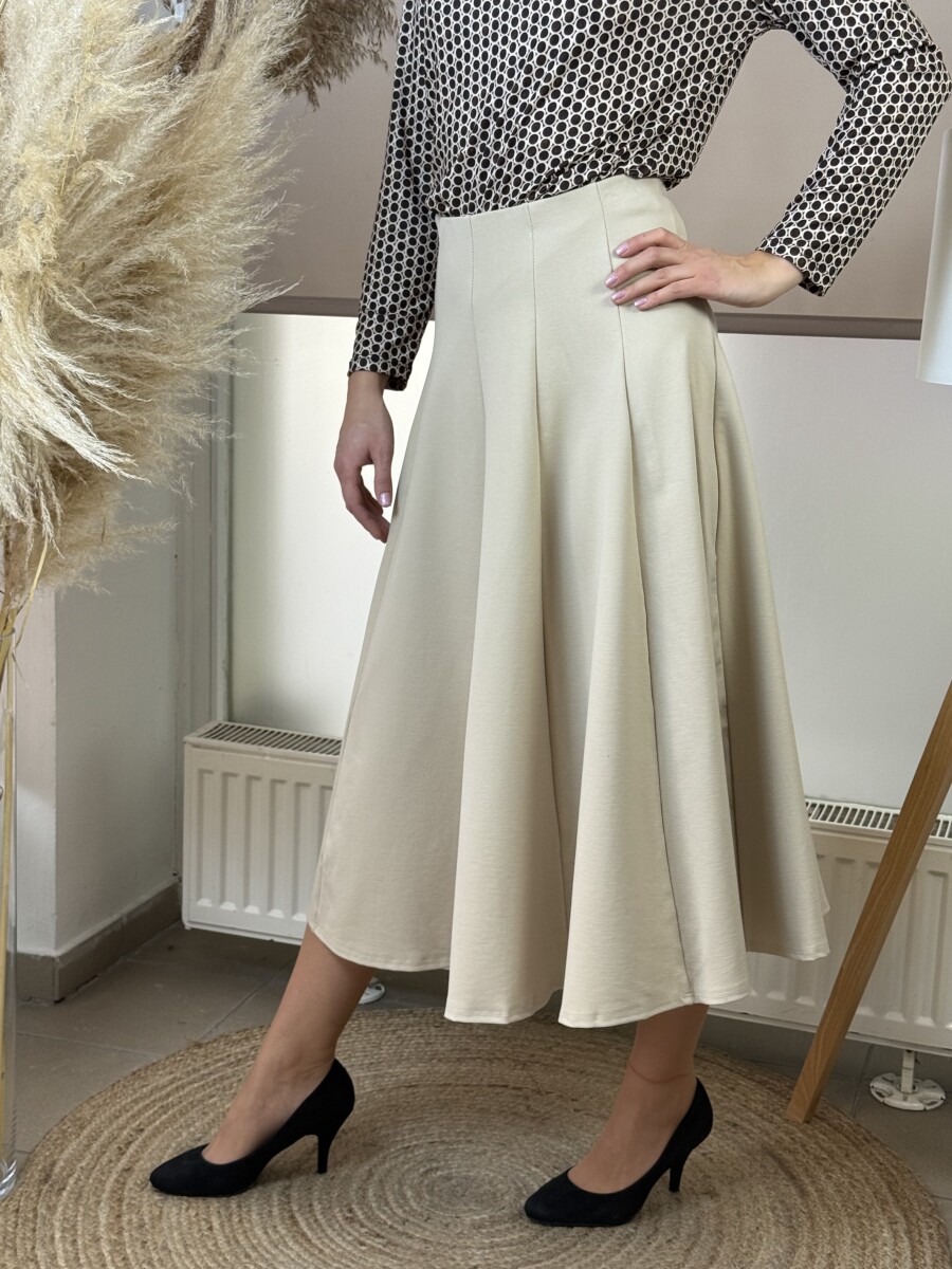 Harang alakú szoknya - krém - Kép 7