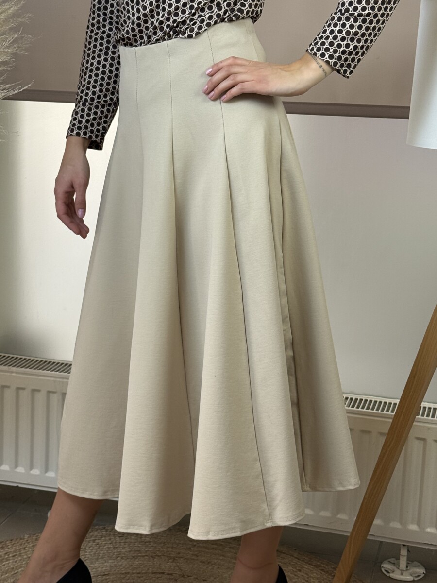 Harang alakú szoknya - krém - Kép 3