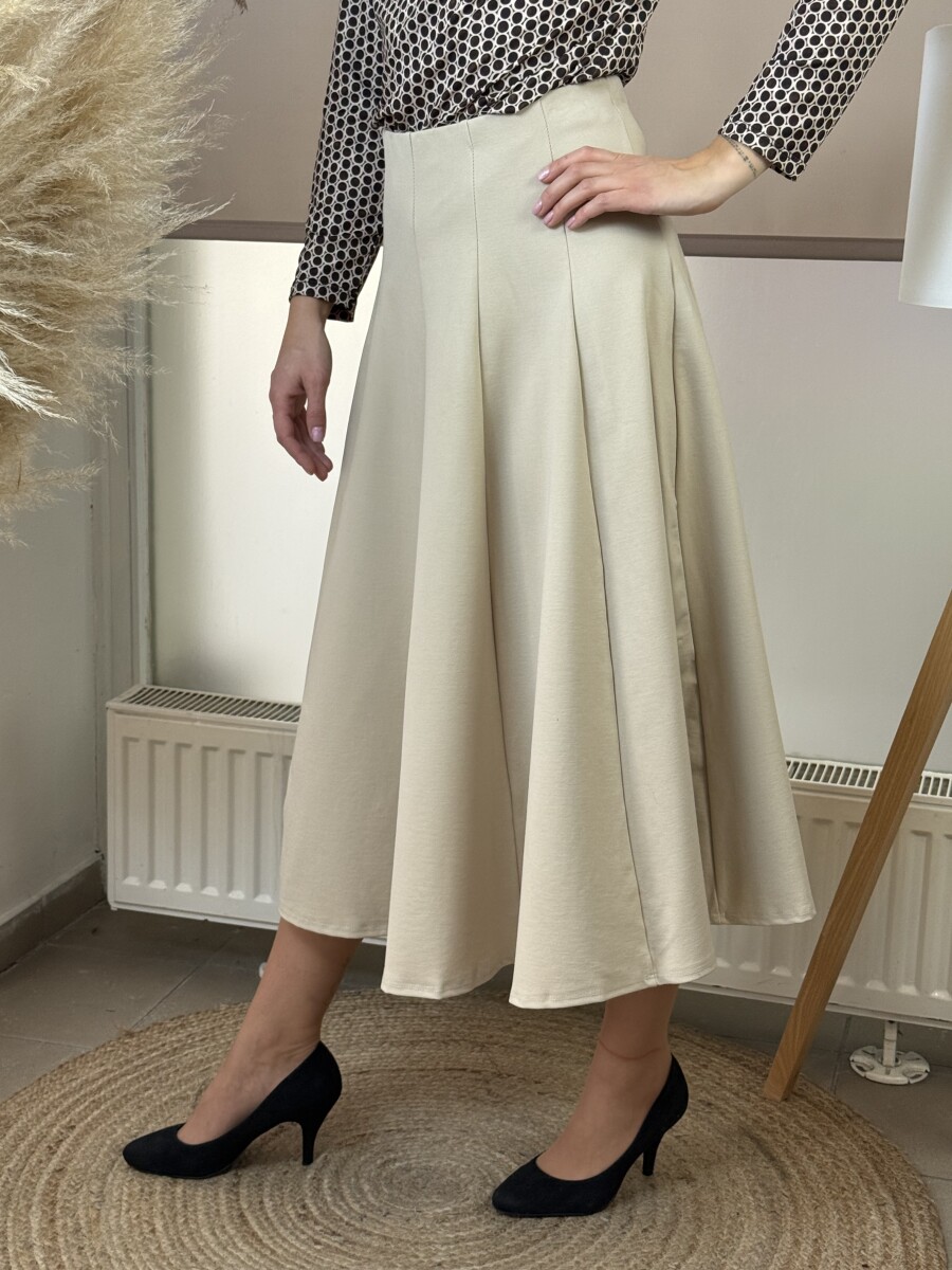 Harang alakú szoknya - krém - Kép 11