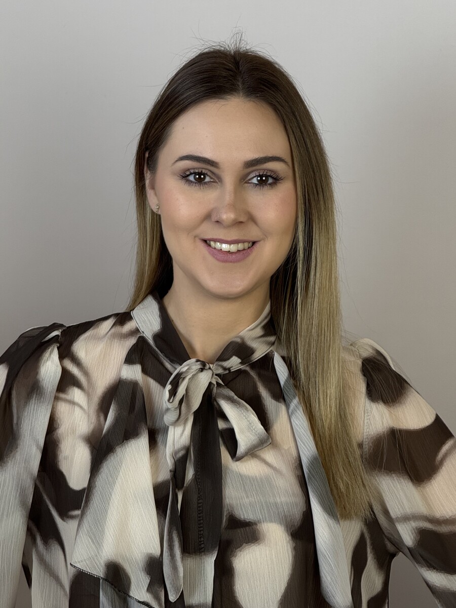 Masnis mintás blúz - bézs - Kép 15