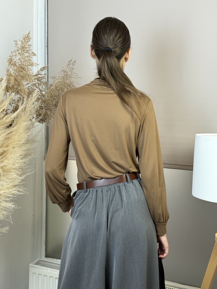 Öves nadrágszoknya - szürke - Kép 19