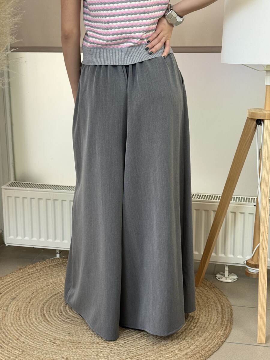 Öves nadrágszoknya - szürke - Kép 11