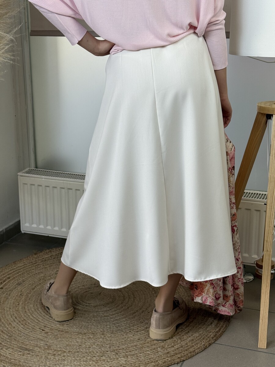 Öves szoknya - krém - Kép 17