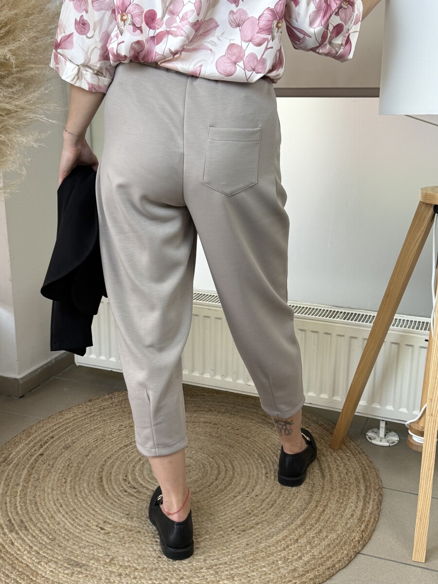 Zsebes lezser nadrág - homok - Kép 15