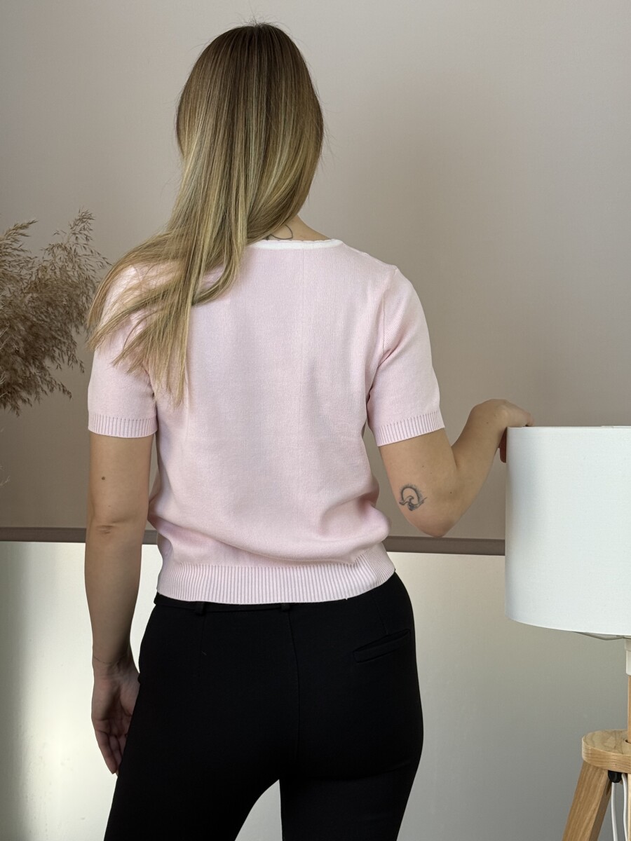 Kötött pulóver - rózsaszín - Kép 10