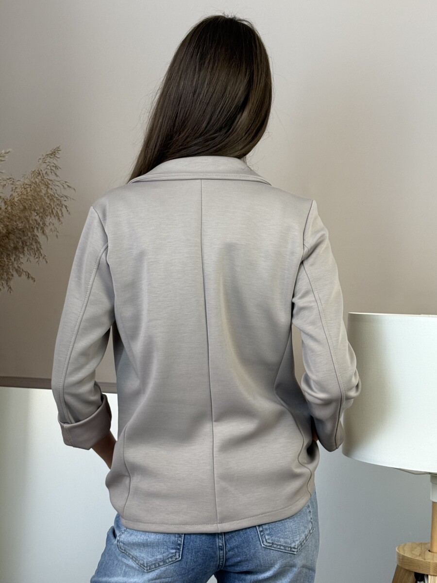 Gombos lezser blézer - homok - Kép 10