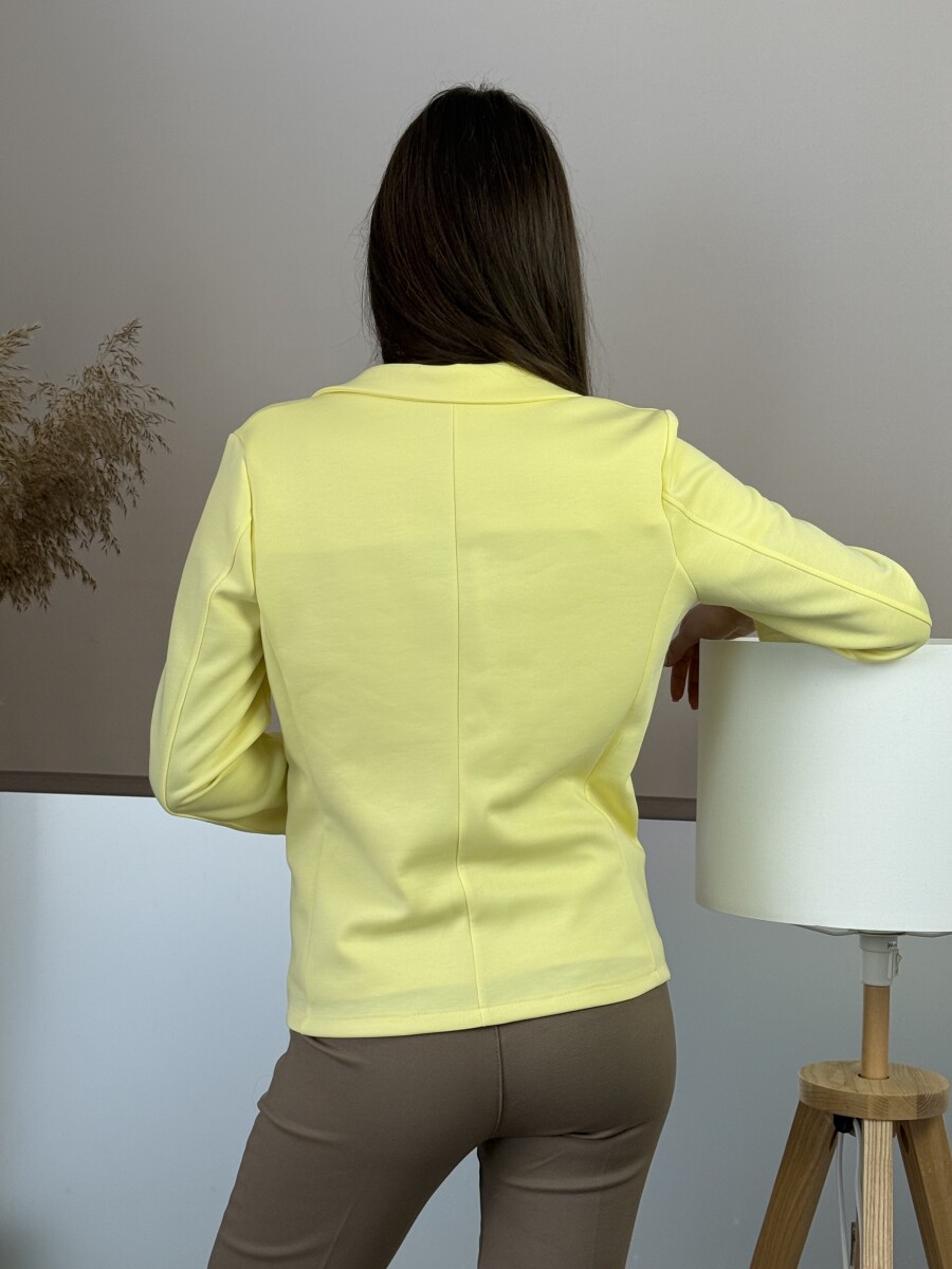Gombos lezser blézer - sárga - Kép 10