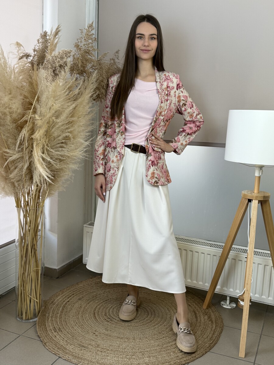 Vékony denevérujjú pulóver - rózsaszín - Kép 7