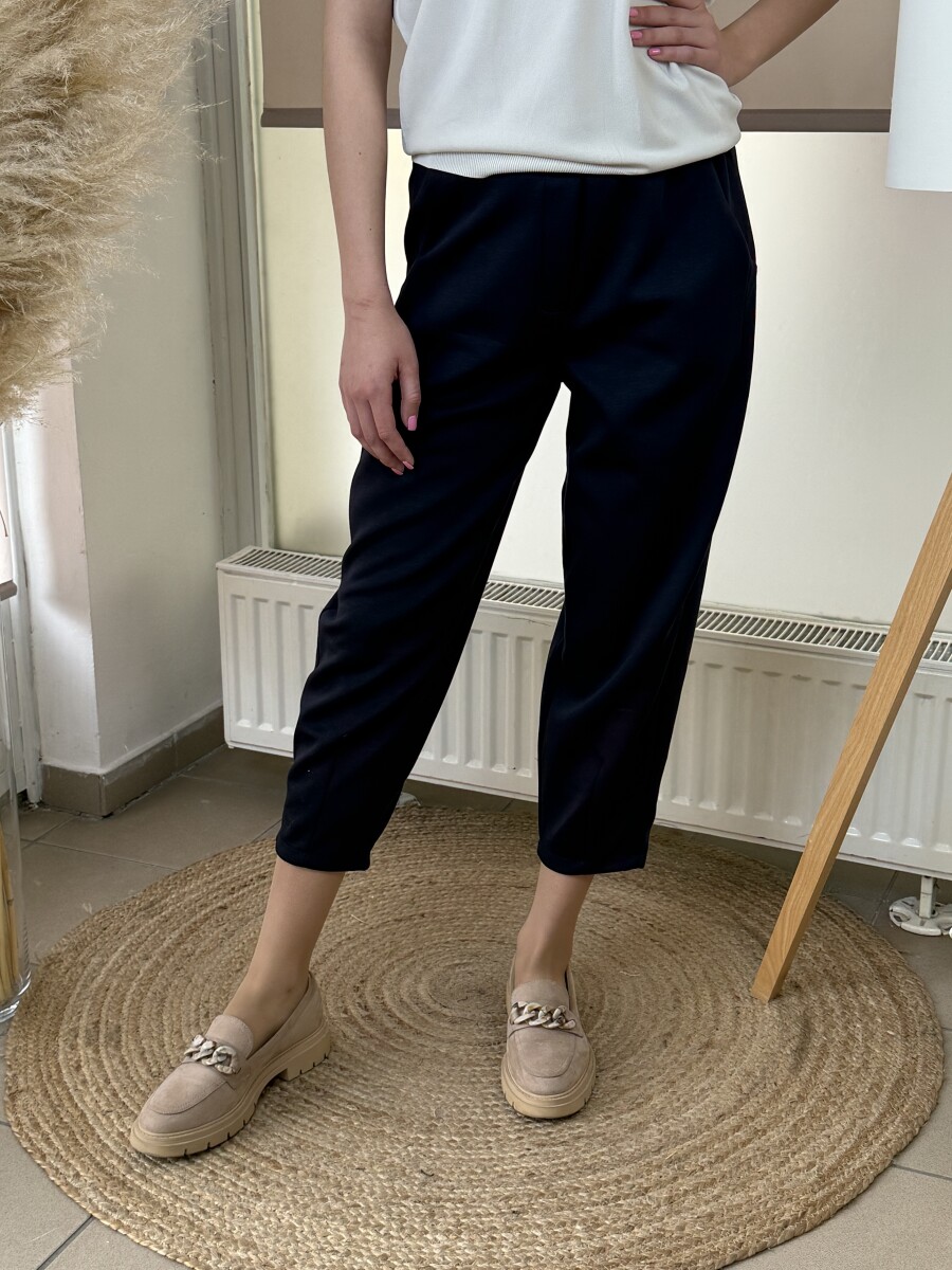 Zsebes lezser nadrág - sötétkék - Kép 10