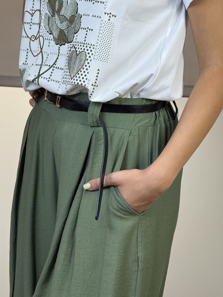 Nadrágszoknya - khaki - Kép 6