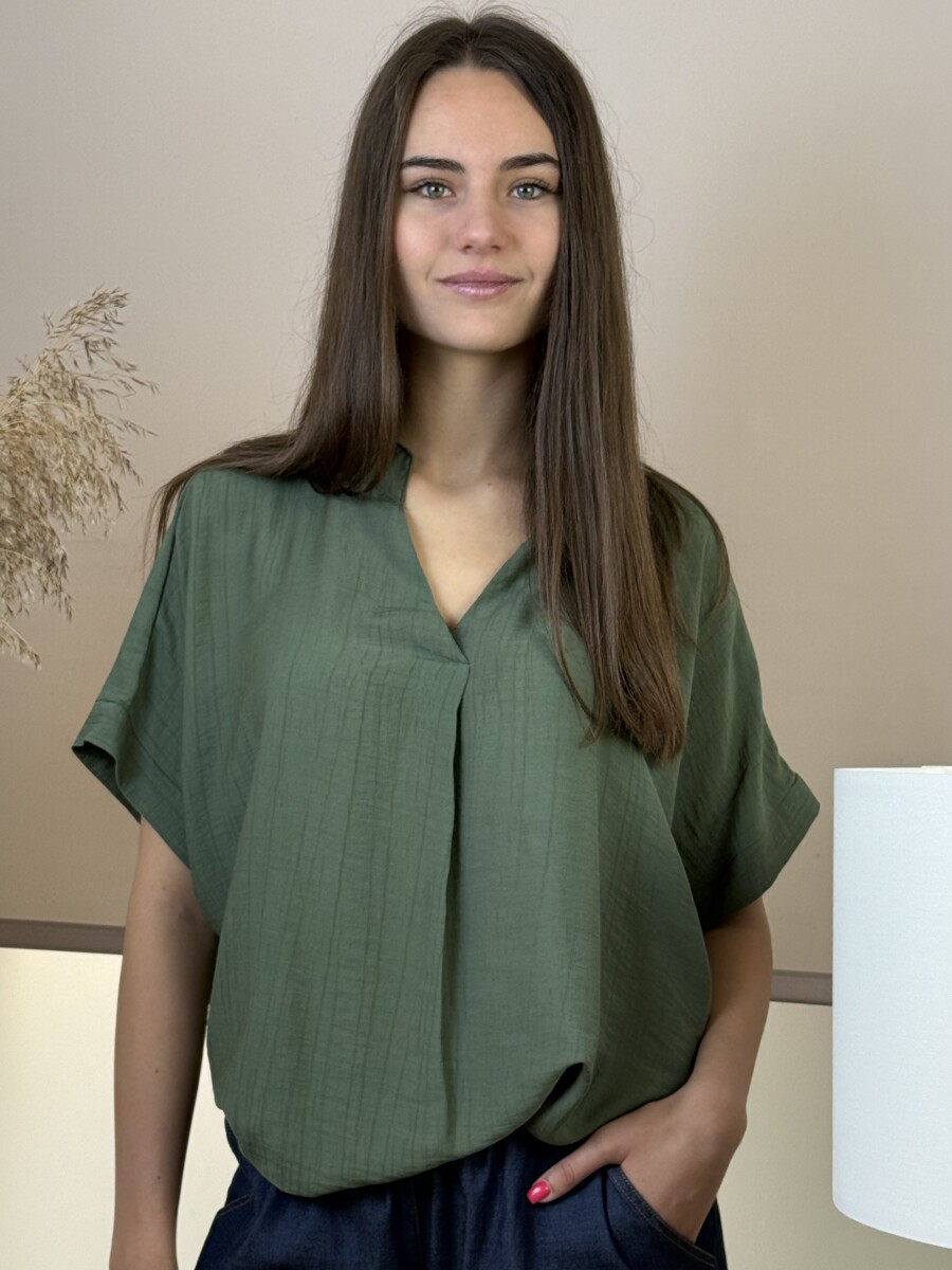 T ujjú blúz - khaki - Kép 12