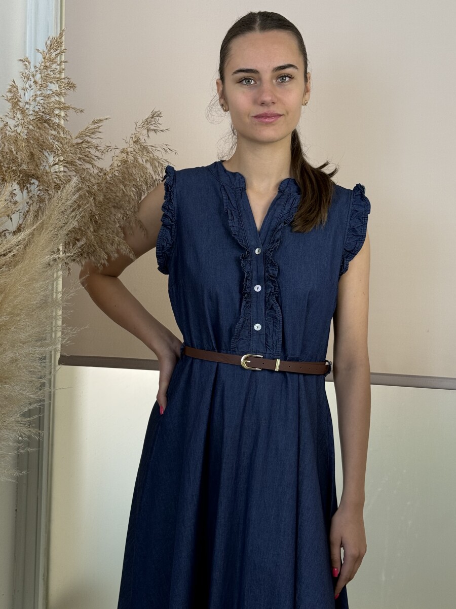Zsabós maxi farmerruha - indigókék - Kép 4