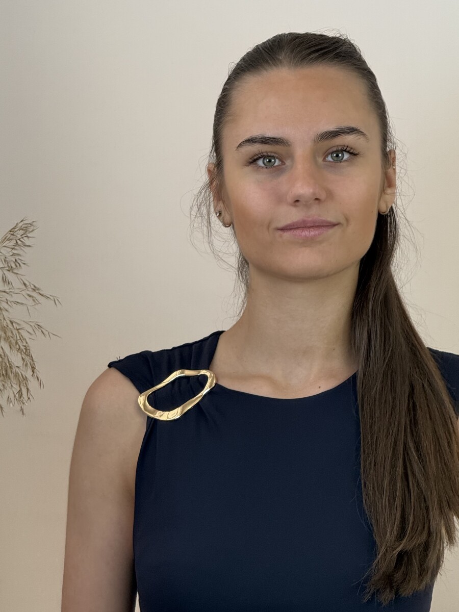 Arany csatos húzott ruha - sötétkék - Kép 12