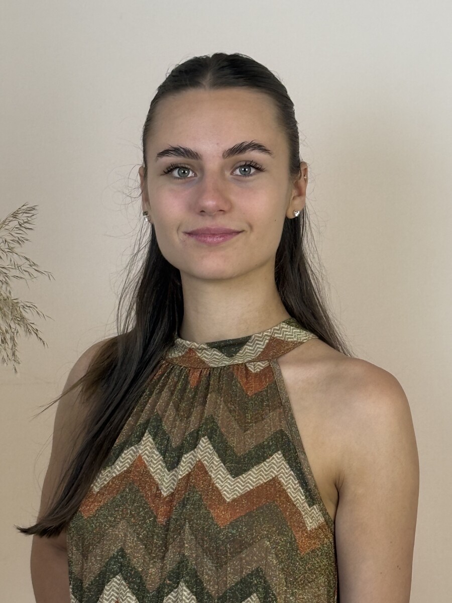 Nyakbakötős mini ruha - rozsda - Kép 6