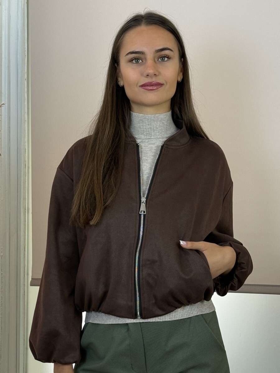 Bomber dzseki - barna - Kép 5