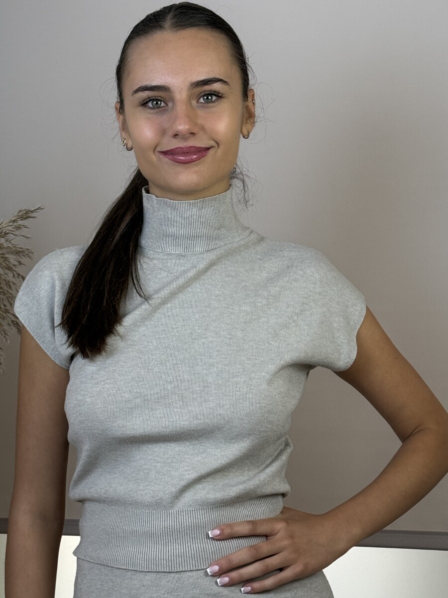 Kötött ruha eggyüttes - homok - Kép 4