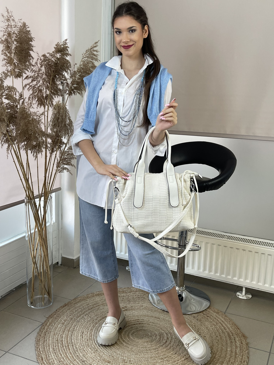 Fehér Táska - fehér - Kép 7