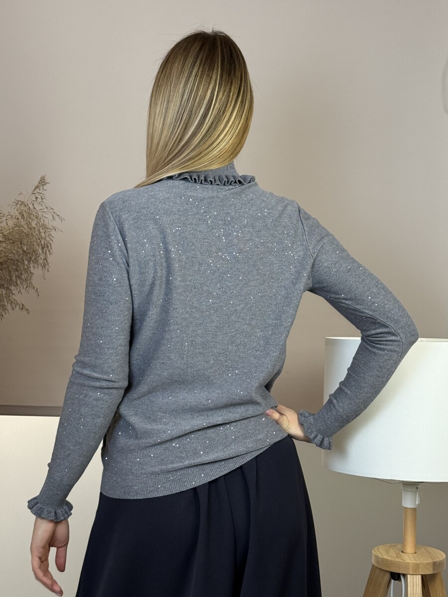 Fodros garbó - szürke - Kép 15