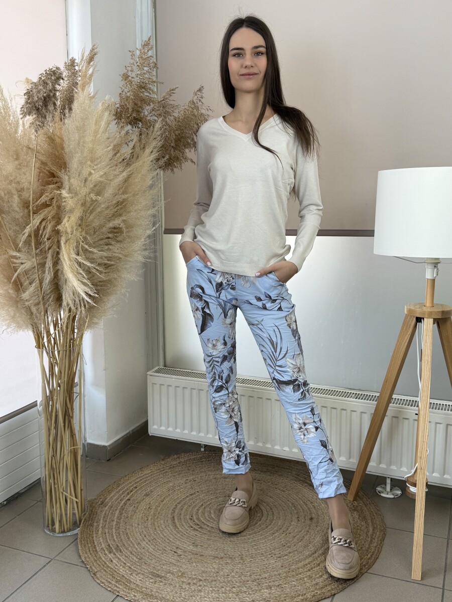 Leveles gyűrt nadrág