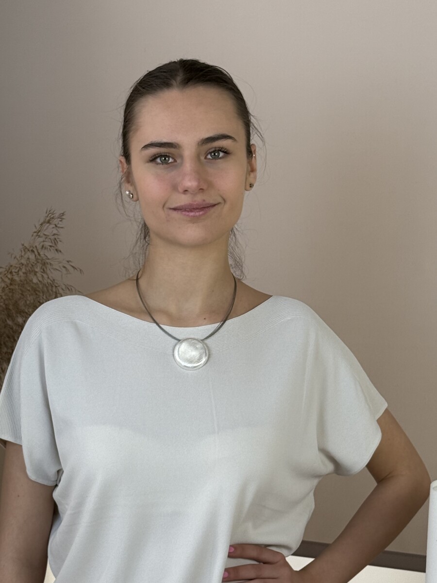 Karcolt körmedálos nyaklánc - ezüst - Kép 7