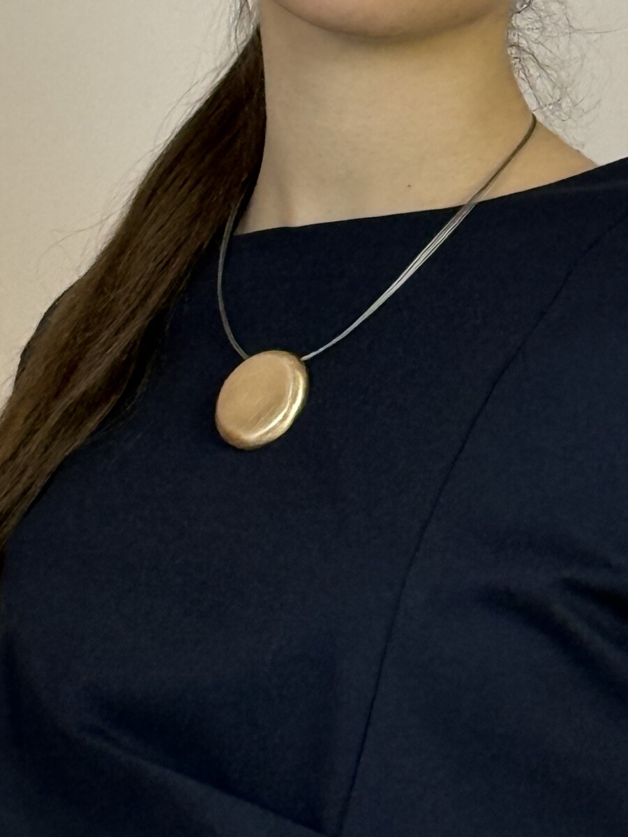 Karcolt kör medálos nyaklánc - arany - Kép 2