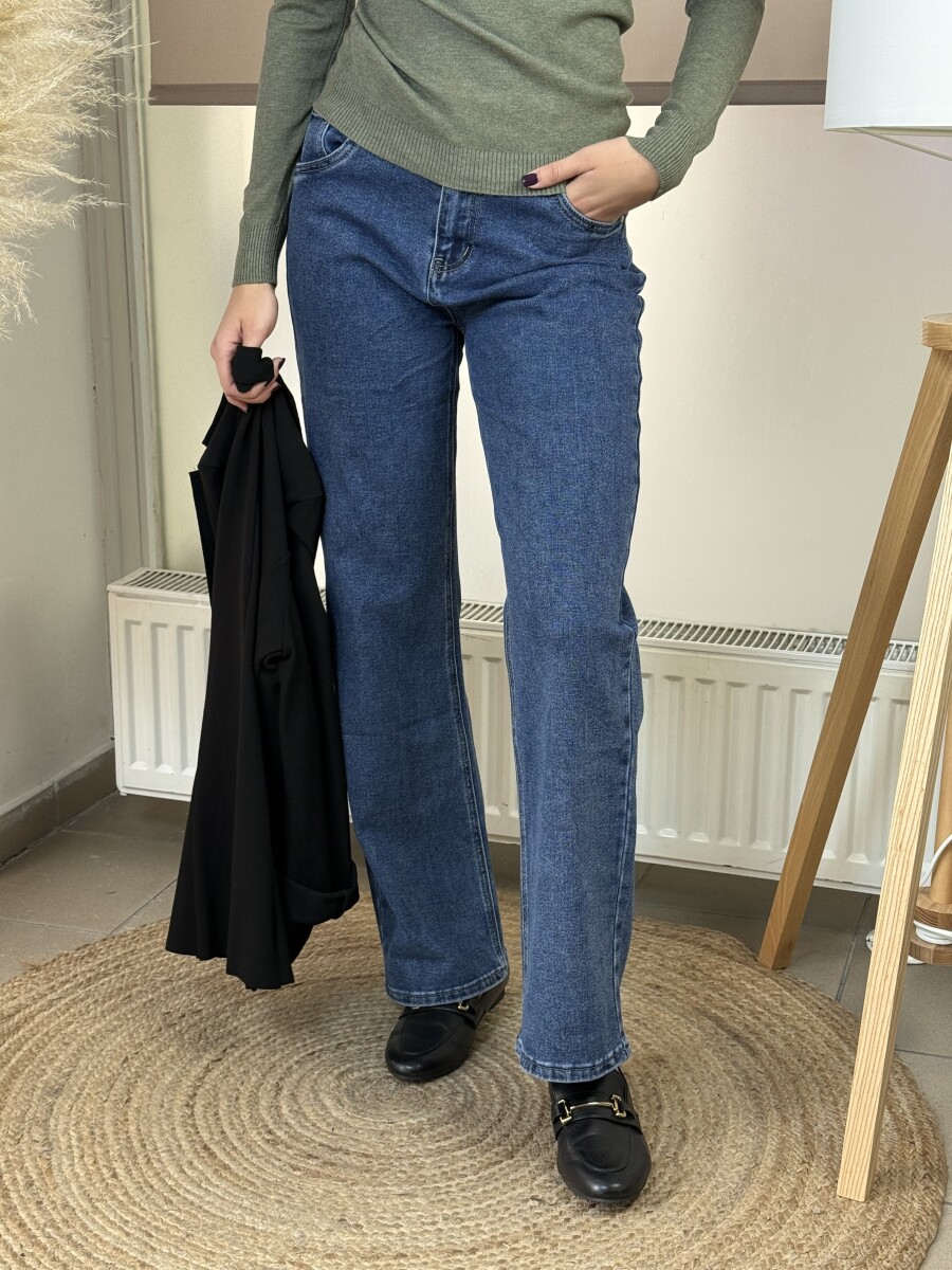 Bőszárú farmer - farmerkék - Kép 2