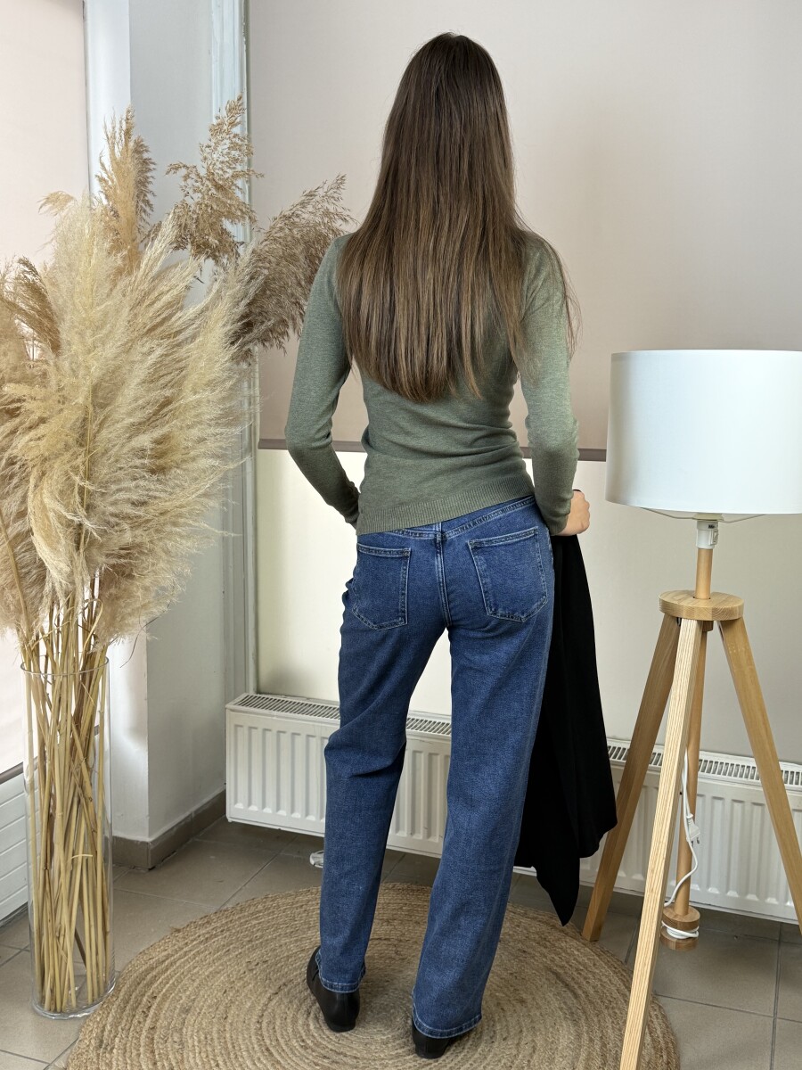 Bőszárú farmer - farmerkék - Kép 8