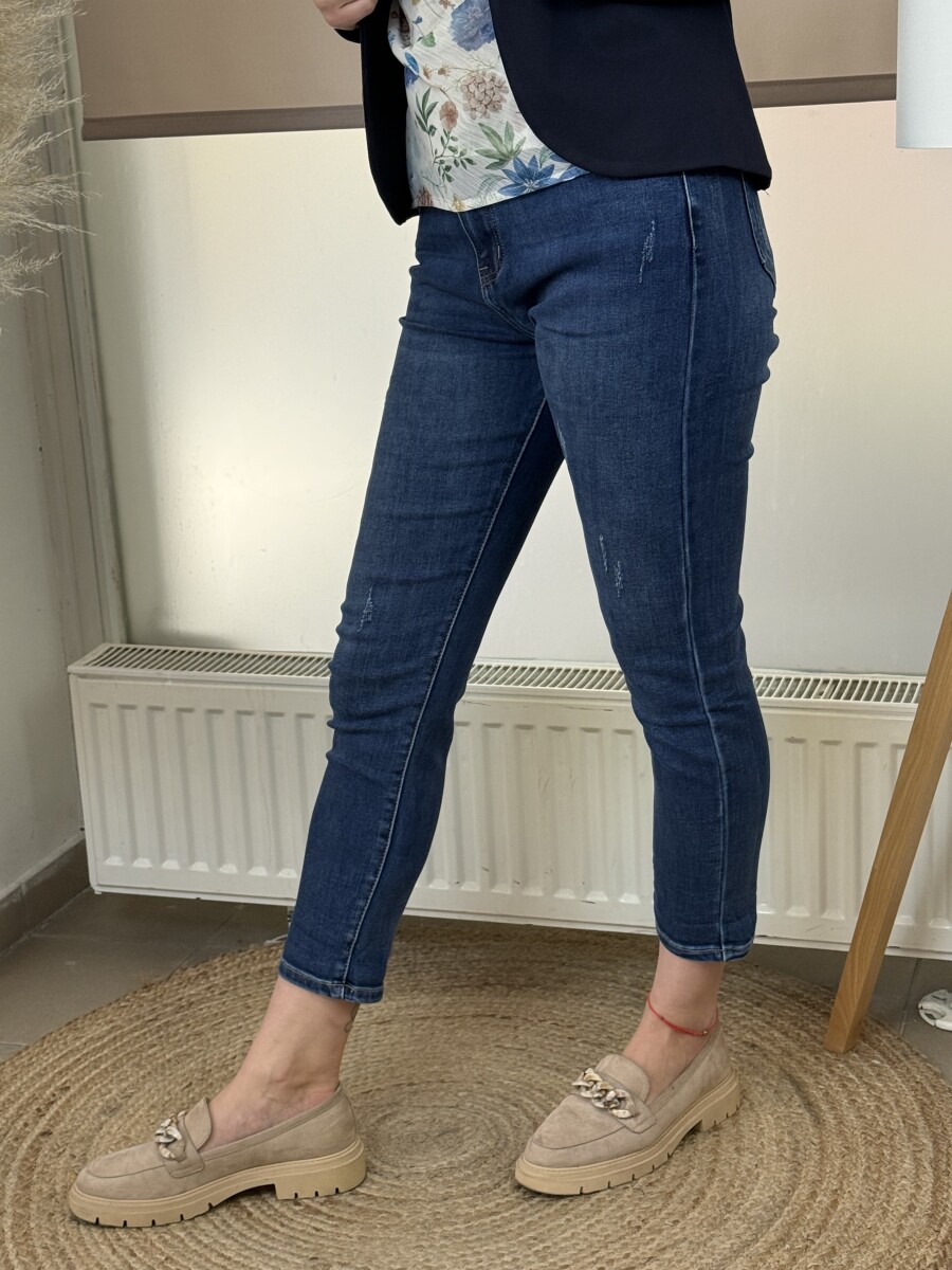 Koptatott mom fit Farmer - farmerkék - Kép 10