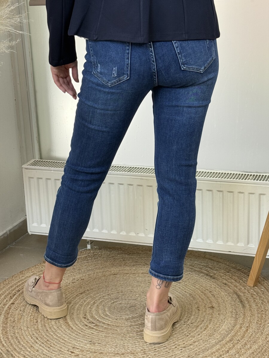 Koptatott mom fit Farmer - farmerkék - Kép 11