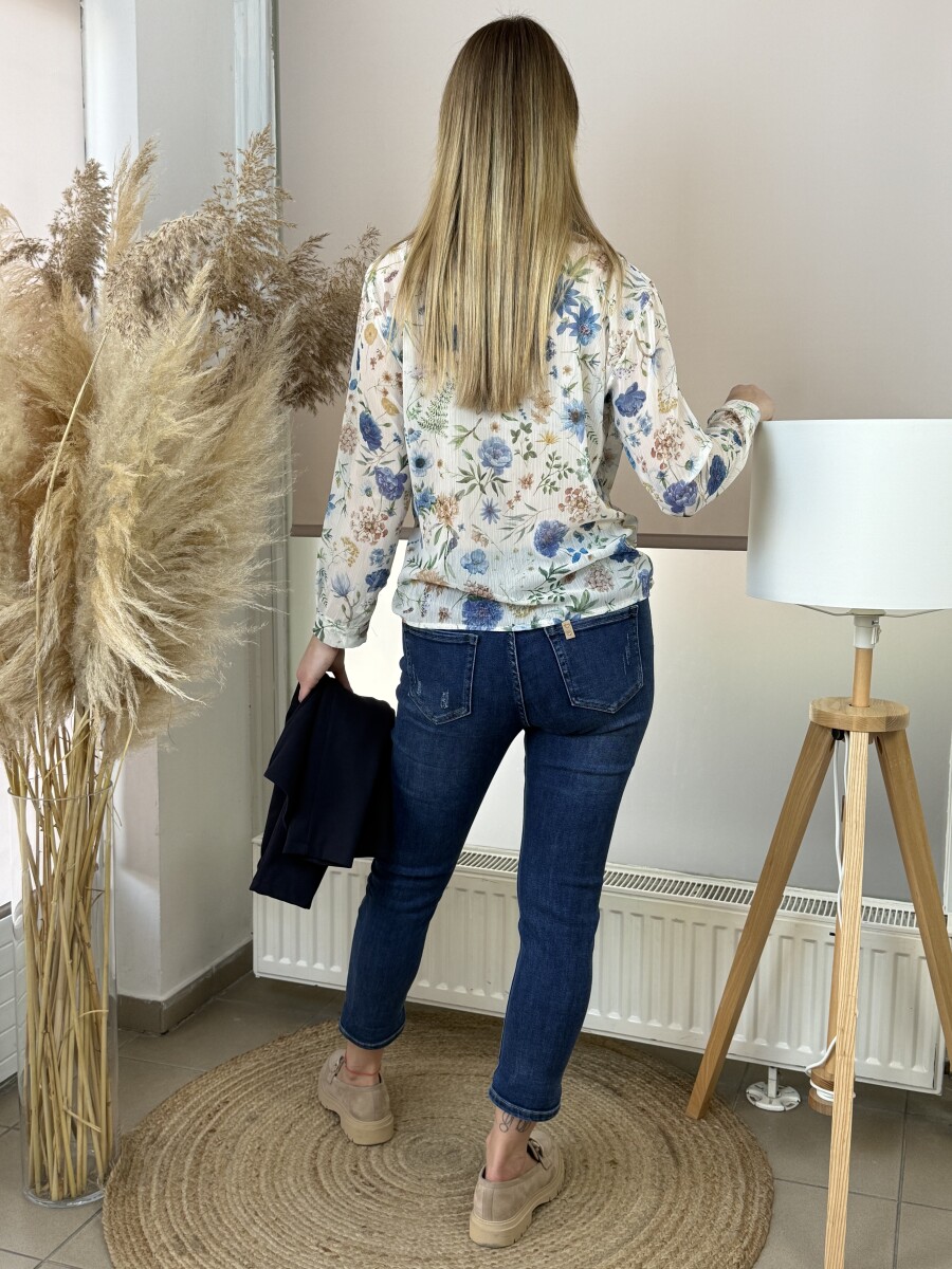 Koptatott mom fit Farmer - farmerkék - Kép 16