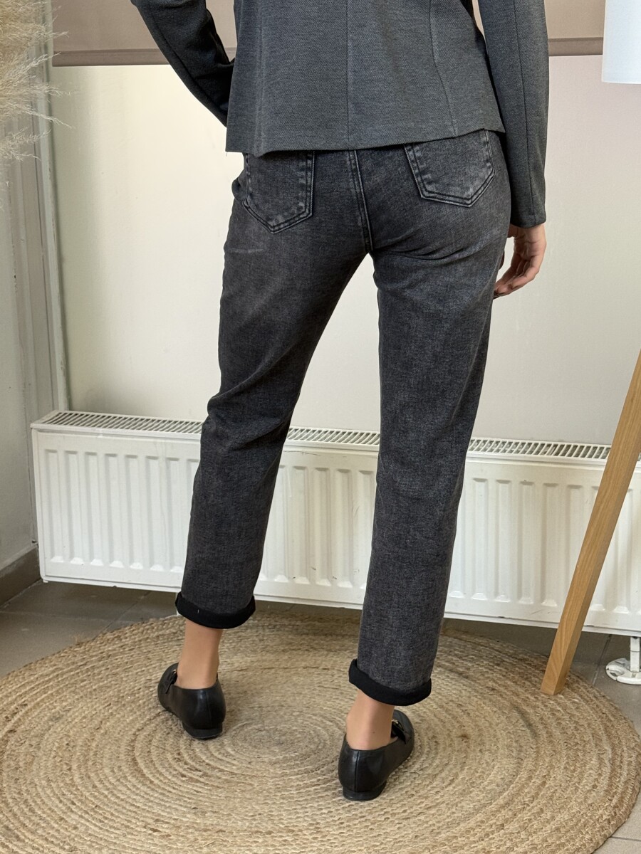 Fekete mom fit farmer - fekete - Kép 10