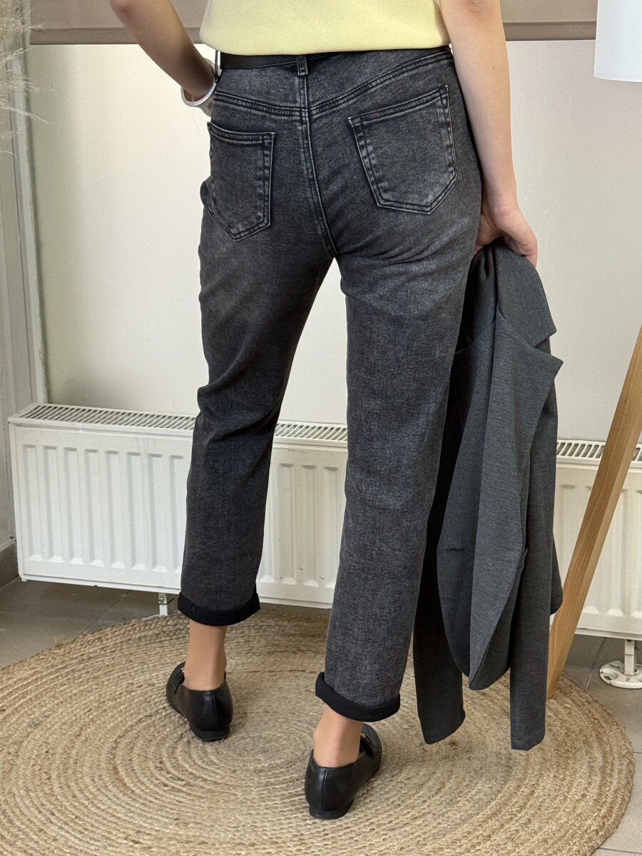 Fekete mom fit farmer - fekete - Kép 13