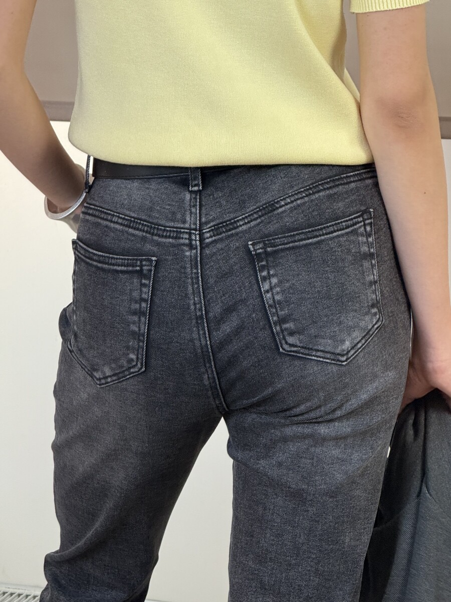 Fekete mom fit farmer - fekete - Kép 6