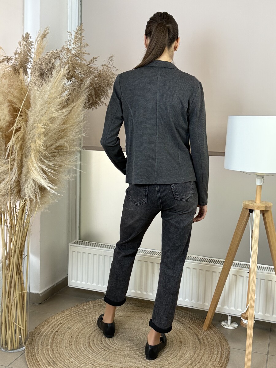 Fekete mom fit farmer - fekete - Kép 14