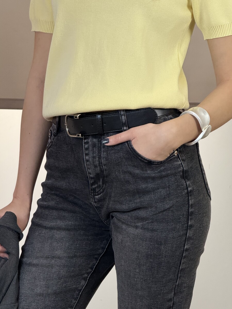 Fekete mom fit farmer - fekete - Kép 5