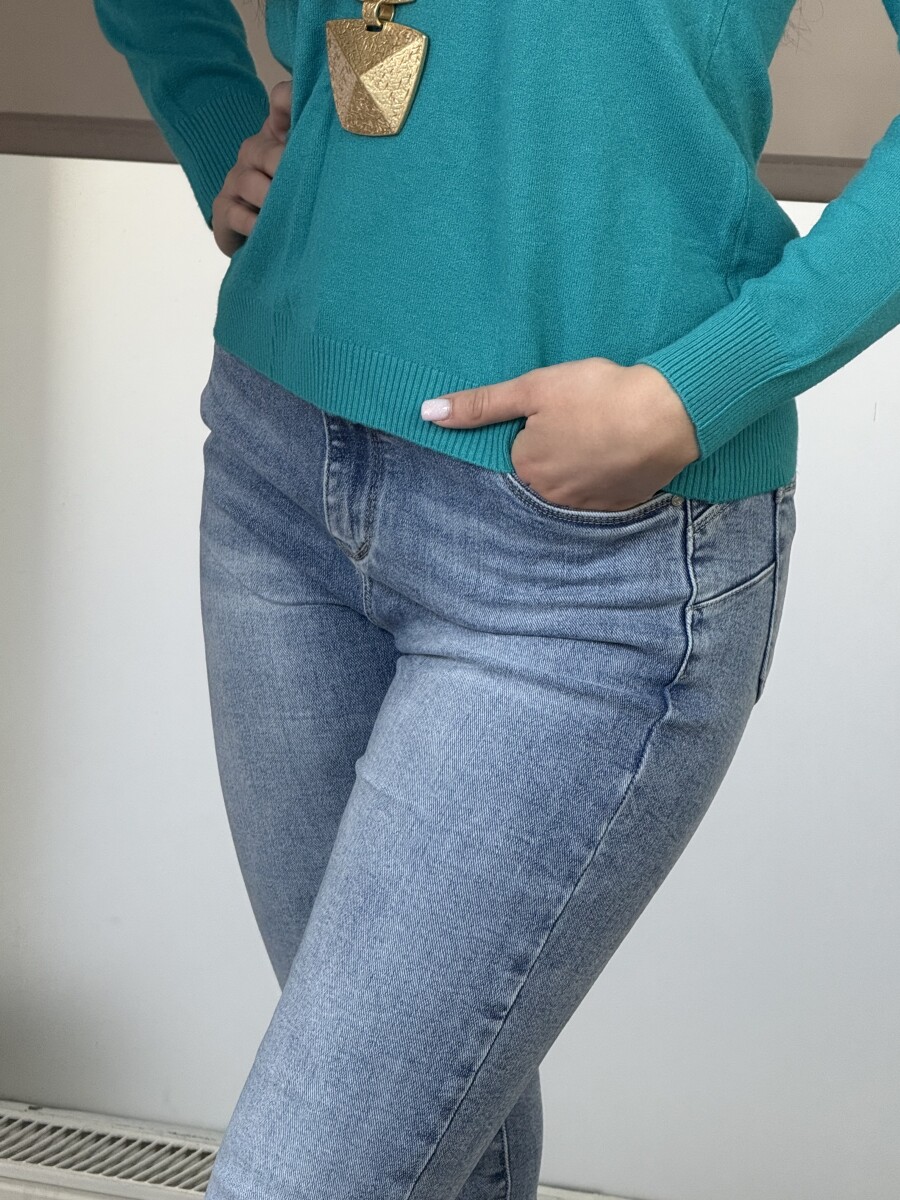 Slim fit farmernadrág - világoskék - Kép 13