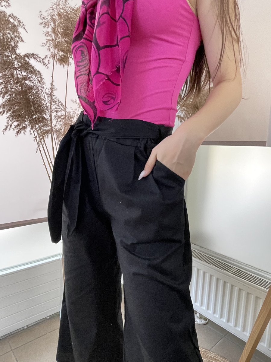 Fekete masnis nadrág - fekete - Kép 4