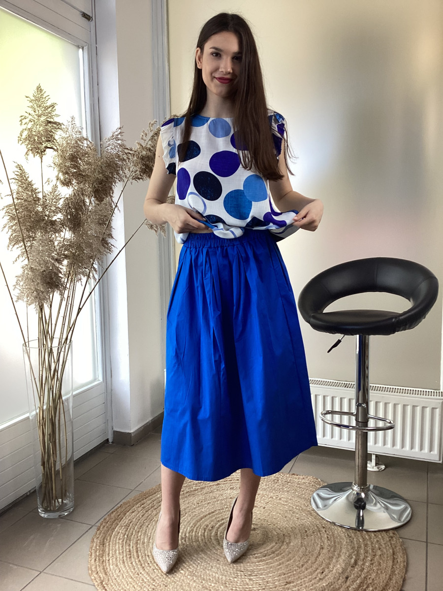 Királykék szoknya alj - királykék - Kép 1